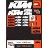 KTM Team Corporate Sticker Sheet -Motorcycle Equipment Store 3PW210065800
