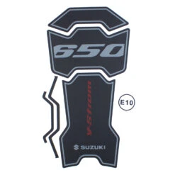 Suzuki V-Strom 650 Tank Pad Red / Black