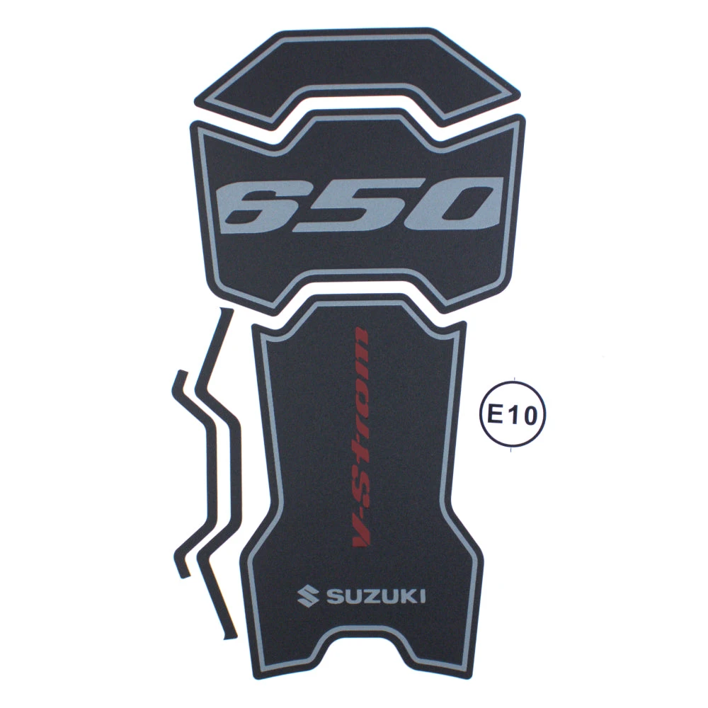 Suzuki V-Strom 650 Tank Pad Red / Black 3 Suzuki V-Strom 650 Tank Pad Red / Black