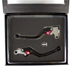 Triumph Street Triple 765 Vin> Machined Lever Kit Radial (Long) A2021447 -Motorcycle Equipment Store A2021447 TriumphStreetTriple765vin MachinedLeverKitRadial Long boxedopen