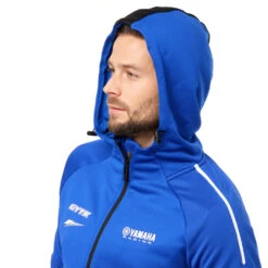 Yamaha Paddock Blue Pulse Hoodie -Motorcycle Equipment Store B22FT117E0 YamahaPBMensPulseHoodymodelhood