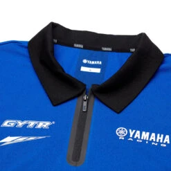 Yamaha Paddock Blue Pulse Polo Shirt -Motorcycle Equipment Store B22FT118E0 YamahaPBMen sPoloHullclose
