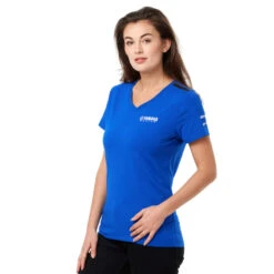 Yamaha Women's Paddock Blue Essentials T-Shirt -Motorcycle Equipment Store B22FT211E0 Yamaha22PBLadiesT ShirtAmalfimodel
