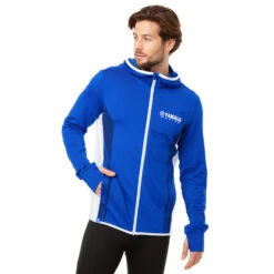 Yamaha Paddock Blue Performance Hoodie -Motorcycle Equipment Store B22PT118E8 YamahaPBPerformanceMen sHoodieStabiamodel1