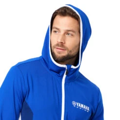Yamaha Paddock Blue Performance Hoodie -Motorcycle Equipment Store B22PT118E8 YamahaPBPerformanceMen sHoodieStabiamodel2