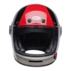 Bell Cruiser Bullitt Helmet Blazon Black / Burgundy -Motorcycle Equipment Store BellCruiserBullittBlazonBlackBurgundyHelmetBH 714839Front