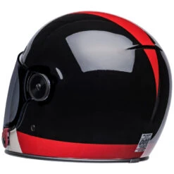 Bell Cruiser Bullitt Helmet Blazon Black / Burgundy -Motorcycle Equipment Store BellCruiserBullittBlazonBlackBurgundyHelmetBH 714839LeftRear3qtr