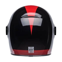 Bell Cruiser Bullitt Helmet Blazon Black / Burgundy -Motorcycle Equipment Store BellCruiserBullittBlazonBlackBurgundyHelmetBH 714839Rear