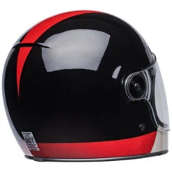 Bell Cruiser Bullitt Helmet Blazon Black / Burgundy -Motorcycle Equipment Store BellCruiserBullittBlazonBlackBurgundyHelmetBH 714839RightRear3qtr