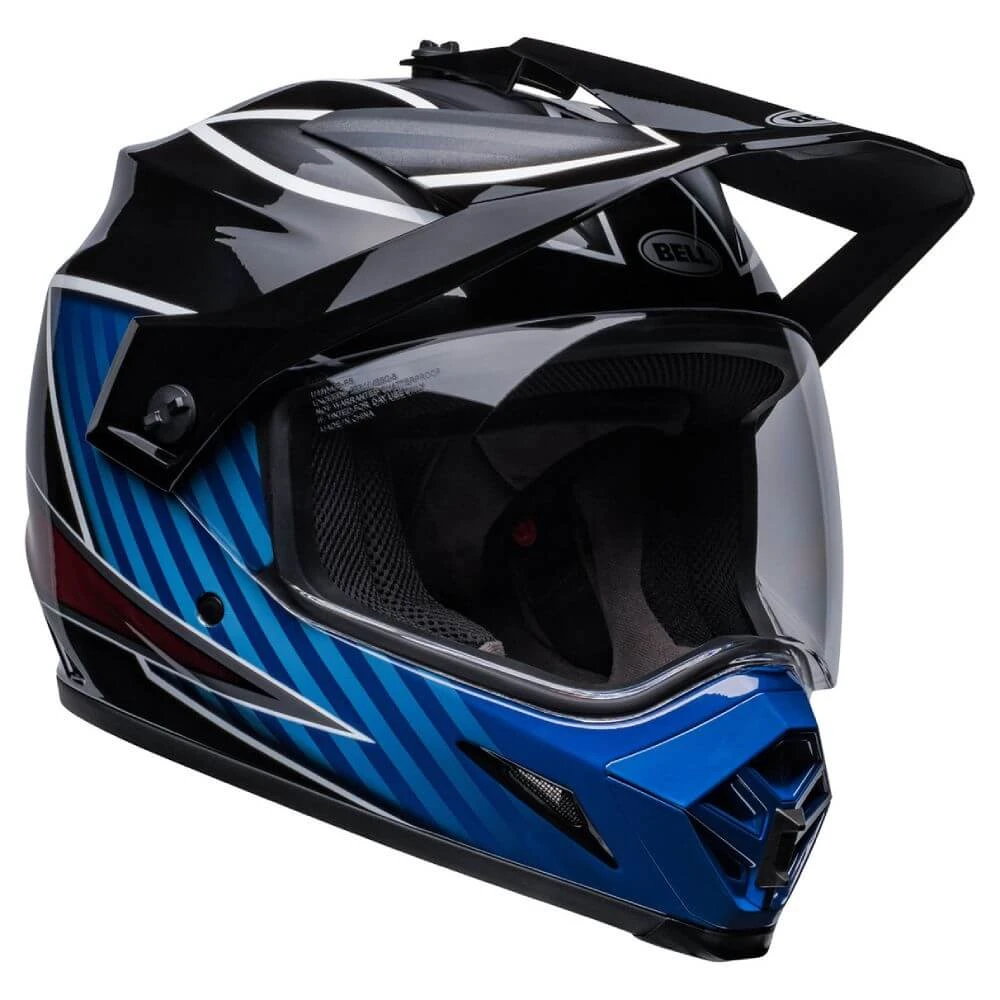 Bell MX MX-9 Adventure MIPS Helmet Dalton Black / Blue 9 Bell MX MX-9 Adventure MIPS Helmet Dalton Black / Blue - Image 7