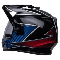 Bell MX MX-9 Adventure MIPS Helmet Dalton Black / Blue 13 Bell MX MX-9 Adventure MIPS Helmet Dalton Black / Blue -Motorcycle Equipment Store BellMX 9AdventureMipsHelmetDaltonBlackBlueBH 713638RearLeft3qtr