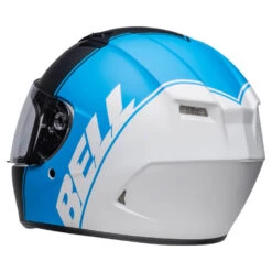 Bell Street Qualifier Ascent Helmet Matt Black / Cyan 12 Bell Street Qualifier Ascent Helmet Matt Black / Cyan -Motorcycle Equipment Store BellQualifierAscentMattBlackCyanHelmetBH 7141874STLeftRear3qtr