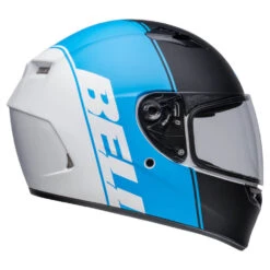 Bell Street Qualifier Ascent Helmet Matt Black / Cyan 15 Bell Street Qualifier Ascent Helmet Matt Black / Cyan -Motorcycle Equipment Store BellQualifierAscentMattBlackCyanHelmetBH 7141874STRightSide