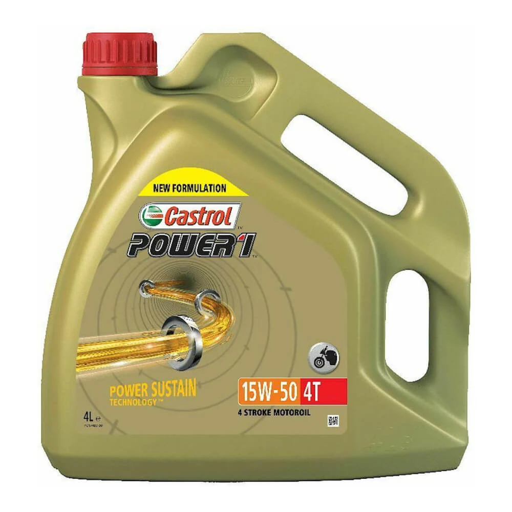 Castrol Power 1 4T 15W-50 Motor Oil (4L) 3 Castrol Power 1 4T 15W-50 Motor Oil (4L)