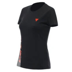 Dainese Logo Ladies T-Shirt Black / Red