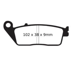 EBC Sintered HH Brake Pads (FA142HH) -Motorcycle Equipment Store EBCSinteredHHBrakePad FA142HH