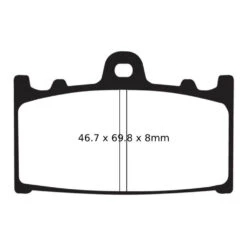 EBC Sintered HH Brake Pads (FA158HH) -Motorcycle Equipment Store EBCSinteredHHBrakePad FA158HH