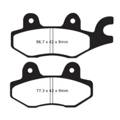 EBC Sintered HH Brake Pads (FA197HH) 9 EBC Sintered HH Brake Pads (FA197HH) -Motorcycle Equipment Store EBCSinteredHHBrakePad FA197HH