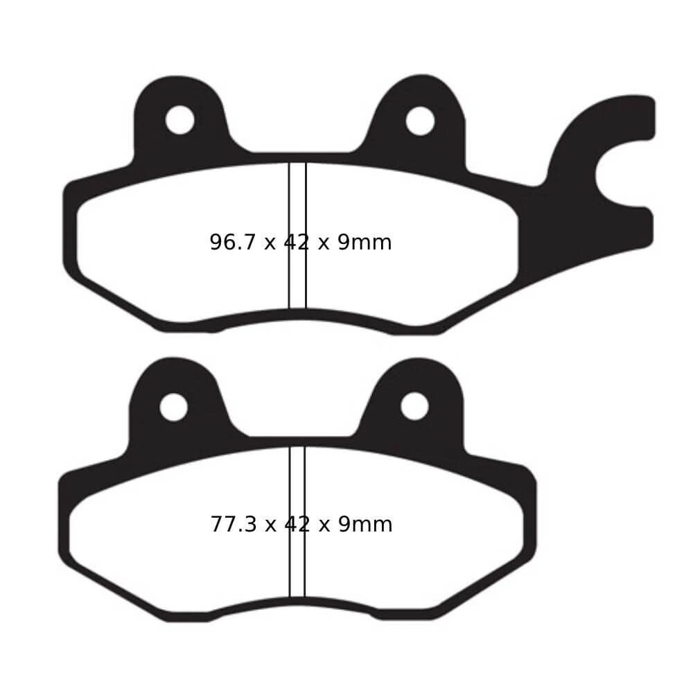 EBC Sintered HH Brake Pads (FA197HH) 6 EBC Sintered HH Brake Pads (FA197HH) - Image 4
