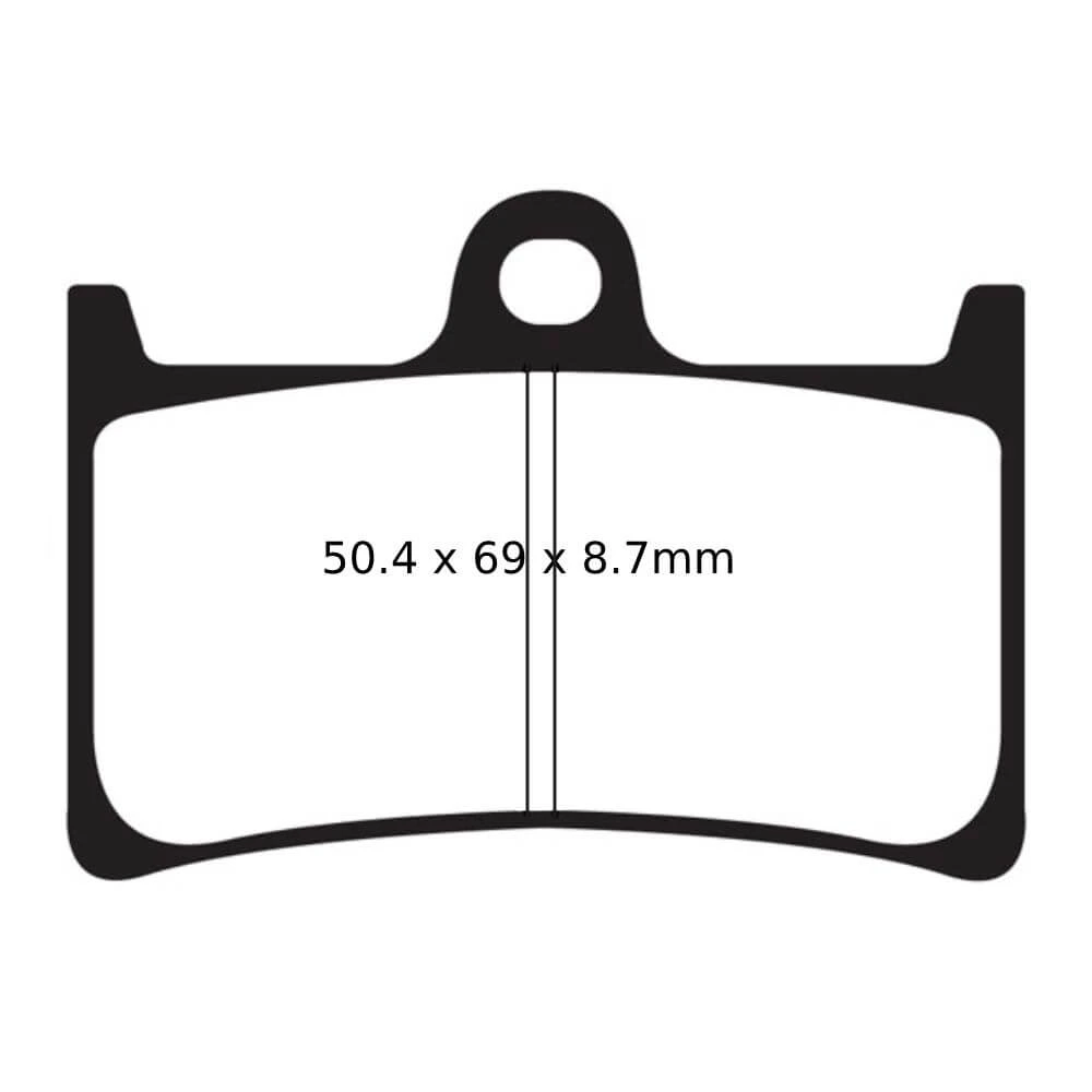 EBC Sintered HH Brake Pads (FA252HH) 6 EBC Sintered HH Brake Pads (FA252HH) - Image 4