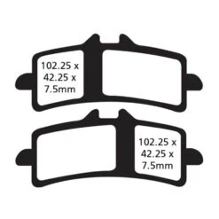 EBC Sintered HH Brake Pads (FA447HH) 7 EBC Sintered HH Brake Pads (FA447HH) -Motorcycle Equipment Store EBCSinteredHHBrakePad FA447HH