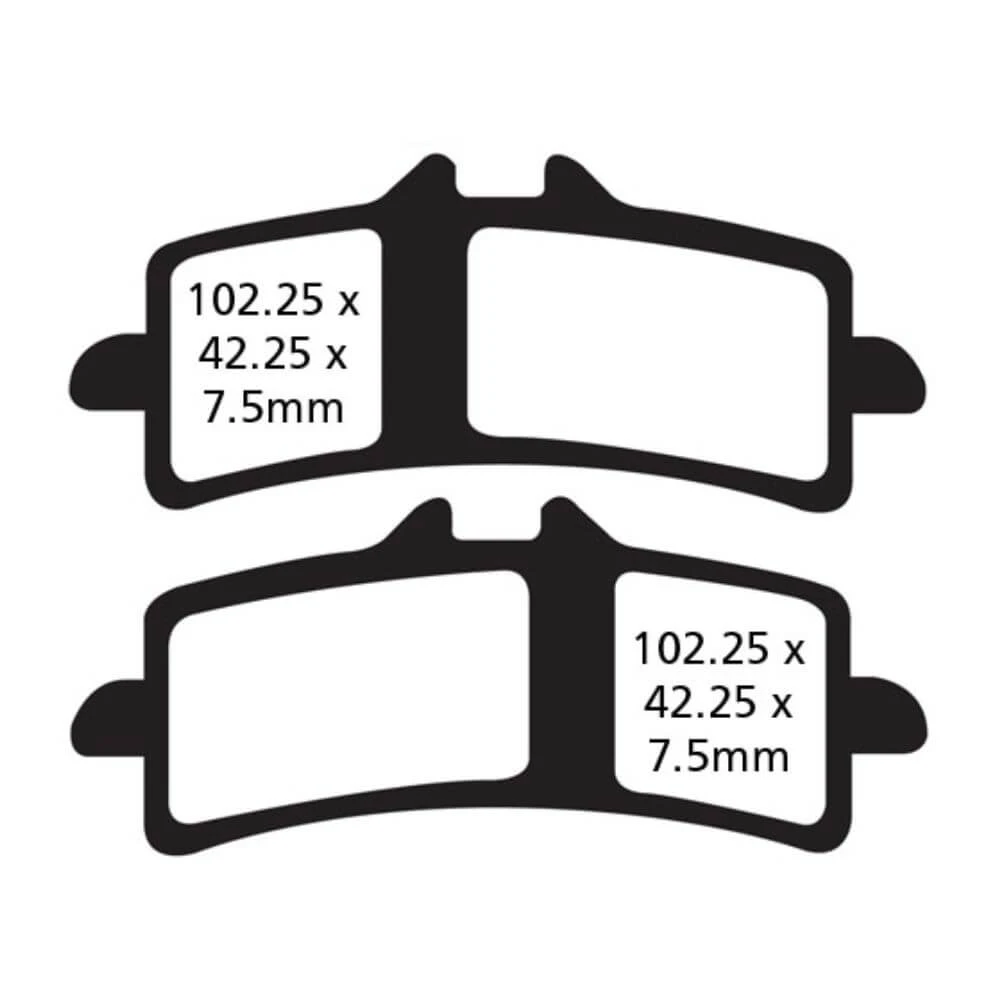 EBC Sintered HH Brake Pads (FA447HH) 5 EBC Sintered HH Brake Pads (FA447HH) - Image 3