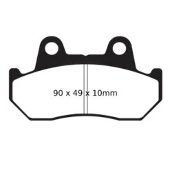 EBC Standard Brake Pads (FA069) -Motorcycle Equipment Store EBCStandardBrakePads FA069