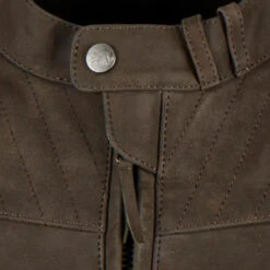 Furygan Clint Evo Men's Leather Jacket Brown -Motorcycle Equipment Store FuryganClintEvoJacketBrownFU 6025 8NeckDetail