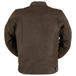 Furygan Clint Evo Men's Leather Jacket Brown -Motorcycle Equipment Store FuryganClintEvoJacketBrownFU 6025 8Rear
