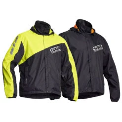 Lindstrands Waterproof Jacket Black / Fluo Yellow