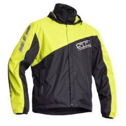 Lindstrands Waterproof Jacket Black / Fluo Yellow -Motorcycle Equipment Store JF 523200 40 LindstrandsFluoYellowBlackWPOver Jacket
