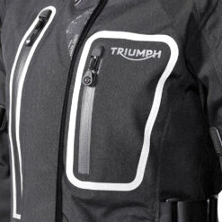 Triumph Women's Snowdon Jacket -Motorcycle Equipment Store MLTS18409 TriumphWomen sBlackSnowdonJacketpocket