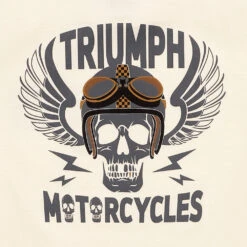 Triumph Reckless T-Shirt Bone 10 Triumph Reckless T-Shirt Bone -Motorcycle Equipment Store MTSS22018 TriumphRecklessBoneT Shirtdetailback