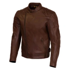 Merlin Chester Leather Jacket Brown