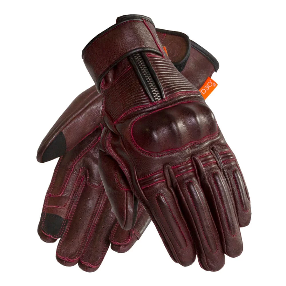 Merlin Glory Leather Gloves Oxblood 3 Merlin Glory Leather Gloves Oxblood