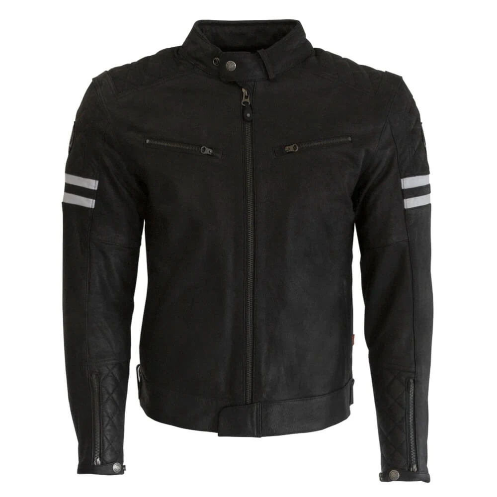 Merlin Hixon II Leather Jacket Black 4 Merlin Hixon II Leather Jacket Black - Image 2