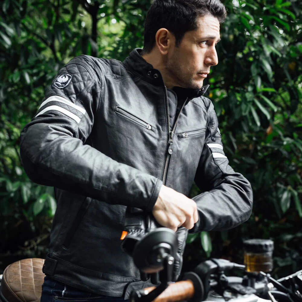 Merlin Hixon II Leather Jacket Black 7 Merlin Hixon II Leather Jacket Black - Image 5