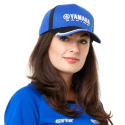 Yamaha Paddock Blue Adult Race Cap -Motorcycle Equipment Store N22FH313E100 YamahaPBAdultRaceCapmodel2