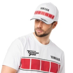 Yamaha 22 Ten Cap Black / White -Motorcycle Equipment Store N22TN121W000 YamahaTenereCapWhitemodel