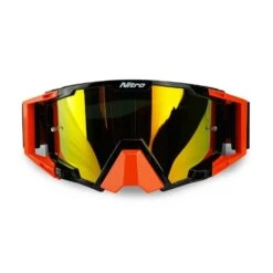 Nitro NV-100 Motocross Goggles Orange -Motorcycle Equipment Store NitroNV 100GoggleOrangeFront