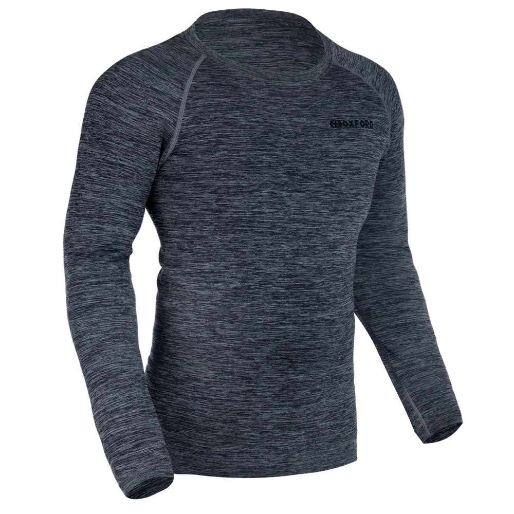 Oxford Advanced Base Layer Top Charcoal Marl 3 Oxford Advanced Base Layer Top Charcoal Marl