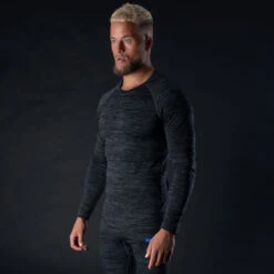Oxford Advanced Base Layer Top Charcoal Marl 10 Oxford Advanced Base Layer Top Charcoal Marl -Motorcycle Equipment Store OxfordAdvancedBaseLayerTopCharcoalMarlOF 214101Lifestyle1