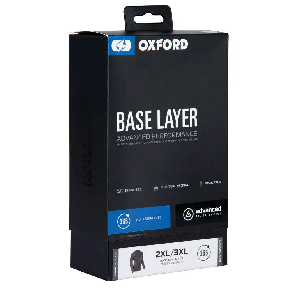 Oxford Advanced Base Layer Top Charcoal Marl 4 Oxford Advanced Base Layer Top Charcoal Marl - Image 2