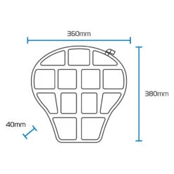 Oxford Air Seat (Adventure & Touring) 23 Oxford Air Seat (Adventure & Touring) -Motorcycle Equipment Store OxfordAirSeatAdventure TouringOX883DimensionsDiagram