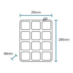 Oxford Air Seat (Pillion & Enduro) -Motorcycle Equipment Store OxfordAirSeatPillion EnduroOX884DimensionsDiagram