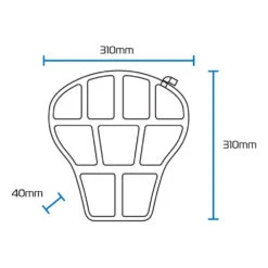 Oxford Air Seat (Street & Sport) 23 Oxford Air Seat (Street & Sport) -Motorcycle Equipment Store OxfordAirSeatStreet SportOX882DimensionsDiagram