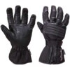 Richa Leather Gloves Black -Motorcycle Equipment Store RI 9904BK Richa9904LeatherGloves