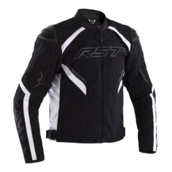RST Sabre Airbag Textile Jacket Black / White
