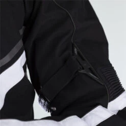 RST Sabre Airbag Textile Jacket Black / White -Motorcycle Equipment Store RST 102555BW RSTMen sSabreAirbagTextileBBWarmadjust
