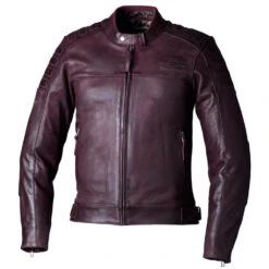 RST IOM TT Brandish 2 Men's Leather Jacket Oxblood Red